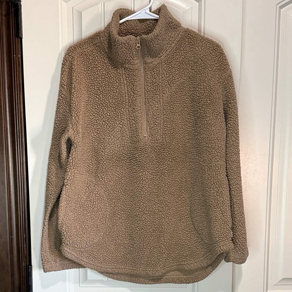 Koolaburra Tan Sherpa pullover  Jacket